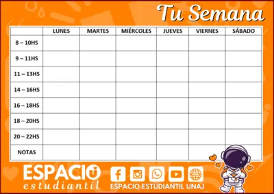 Organizador semanal - HOJA 03